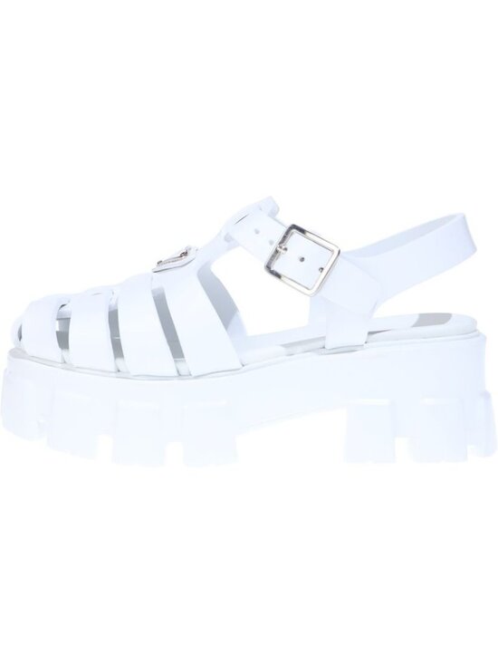 Prada Shoes - ★SOLD★ Prada Monolith Ruba Sandals White Leather Shoes